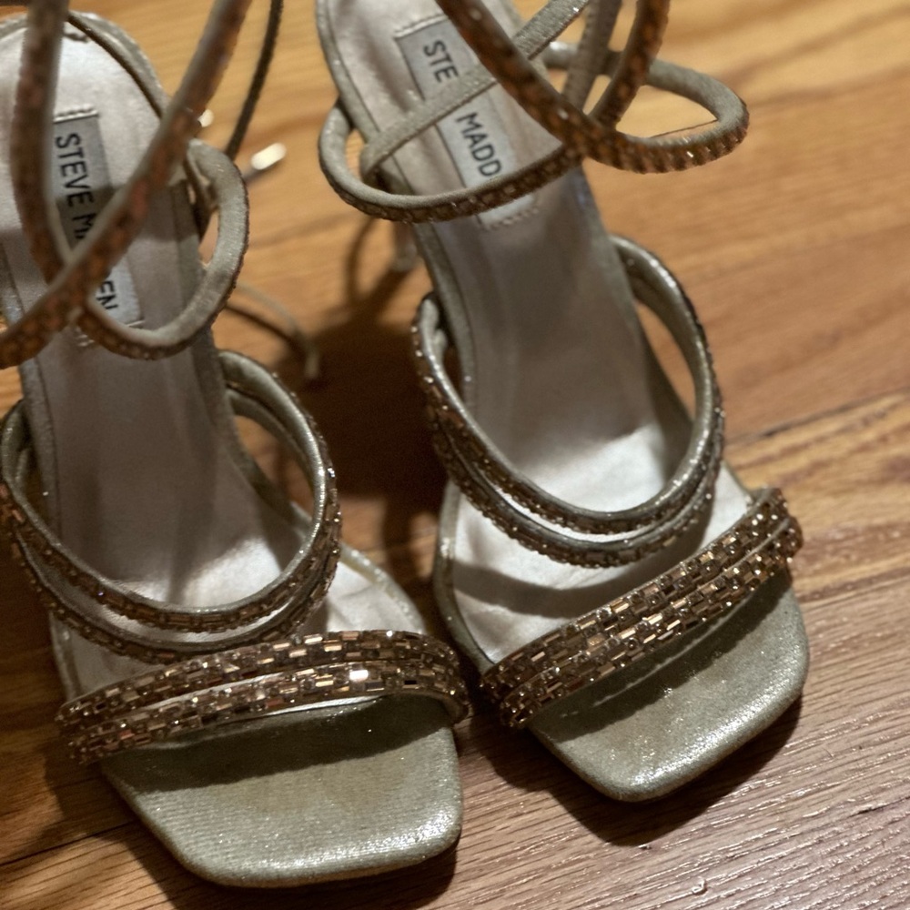 Steve Madden crystal sandals